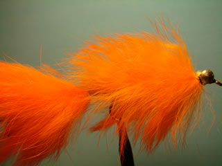 Two Flies Orange Articulated Bunny Leech (4)
